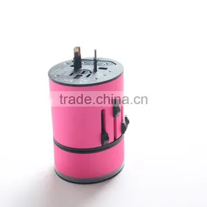 Dual USB Ports Travel Adapter With LED Indicator Light thumbnail-6