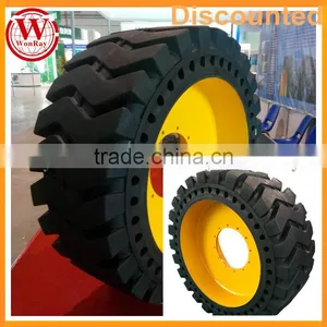 With Wheel Rim 26.5-25 Solid Backhoe Loader Tires thumbnail-1