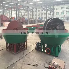 Gold Ore Wet Edge Pan Mill, Low Price Gold Processing Line Made in China thumbnail-1