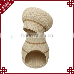 S&D China Production Good Quality Wicker Rattan Handmade Durable Cat , Rabbit , Tree Cat , Dog Pet Cat Play House thumbnail-3