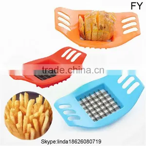 Easy to Use Stainless Steel and Plastic Manual Potato Chipper , Pototo Chips French Fries Cutter thumbnail-1