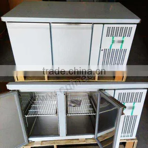 2 Door Stainless Steel Commercial Refrigerated Work Table/four Door Refrigerator/Chest Style Refrigerator thumbnail-2