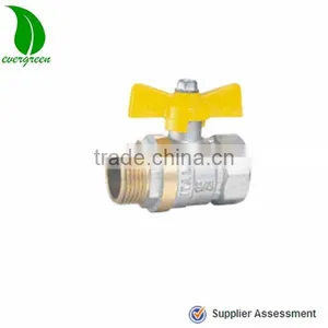 Cw617n Brass Ball Valves With Aluminium Butterfly Handle thumbnail-1