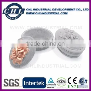 Personalized Unfinished Stone Concrete Jewelry Case thumbnail-1