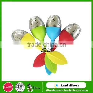 LFGB And FDA Certification Pear Shape Food Grade Silicone Tea Infusers thumbnail-4