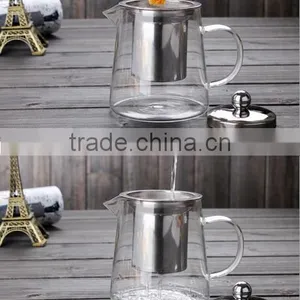 450ml/700ml Borosilicate Glass Teapot Heat Resistant Glass Teapot With Stainless Steel Filter thumbnail-5