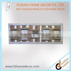 Very Cheap 5 Openings Wall Collage Photo Frames With Strips Wood thumbnail-1