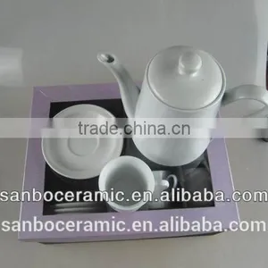 New Shape Design Black Glaze Tea Pot With Cups, Gift Box Packing thumbnail-2