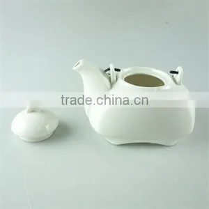 Cheap Price Unique Durable Porcelain Teapot With Iron Habdle for Wholesale thumbnail-2