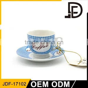 Wholesale Ceramic Cheap Bulk Tea Cups and Saucers Porcelain thumbnail-1