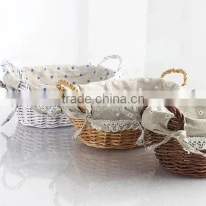 Handmade Wicker Empty Food Fruit Basket thumbnail-3