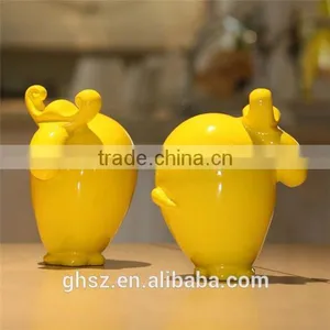Customized Schleich Animals Mini Yellow Cute Cow Figure thumbnail-3