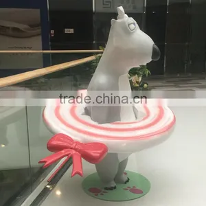 Fiberglass Bear Statue With Lollipop thumbnail-1