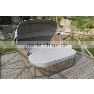 Outdoor Garden Daybed With Adjustable Canopy thumbnail-1