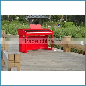 Glossy Red Color Pure Piano Tone 88 Key Hammer Action Keyboard Electric Piano thumbnail-3