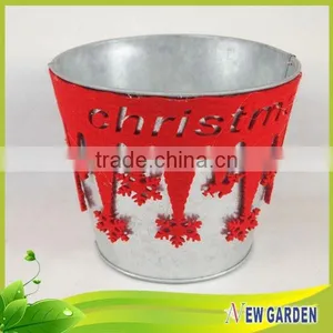 Exquisite Unique Flannelette and Metal Balcony Flower Pot thumbnail-5