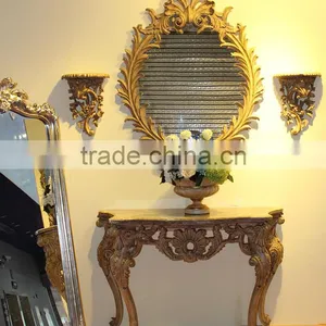 China Munafacturer Wholesales Hot Selling Console Table With Framed Mirror thumbnail-2