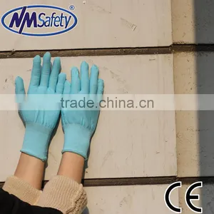 NMSAFETY 13 Gauge Knitted Blue Nylon Liner Working Gloves thumbnail-1