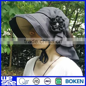 Ladies Hats Black Ladies Hats Designer Flat Brim Hats thumbnail-1