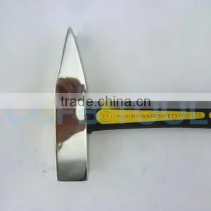 Stainless Steel Rubber Handle Hammer Cross Pein Engineers thumbnail-3