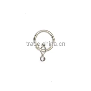 Brushed Nickel Plated Metal Curtain Rod Ring Loose Eyelet ID35mm/OD42mm thumbnail-3