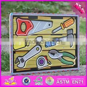 2016 New Design Educational Identify Toy Wooden Shape Puzzles for Toddlers W14D016 thumbnail-4