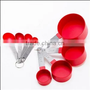 Wholesale Red 8 Set Durable 30ml Plastic Measuring Scoop, OEM Super Nice Flat Plastic Measuring Scoop Shenzhen Manufacturer thumbnail-2