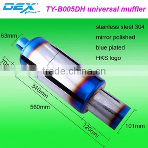 Auto Racing Modified Performance Stainless Steel Muffler thumbnail-3