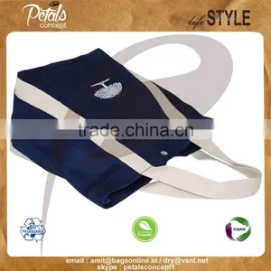 Quality 2017 Promotional Canvas Bag - Made in India by Petals Concept - Soft Web Handle & Logo for Branding thumbnail-4