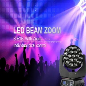 LED Moving Head Bee Eye 19X15W RGBW Zoom Stage Light thumbnail-1