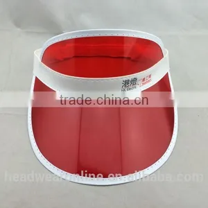 Custom Fashion Cheap Colorful PVC Sun Visor Hat thumbnail-2