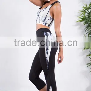 Wholesale Women Sport Bra White Tie Dye Sport Bra For Women HSB6995 thumbnail-3