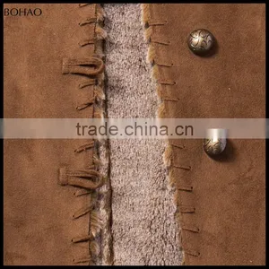 2015 High Fashion Leisure Cardigan Camel Fake Fur Coat thumbnail-6