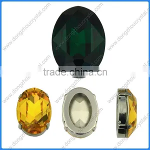 Rhinestone 3002 18*25mm Crystal Vitrail Medium Sew On Foiled Crystal Oval Fancy Stone thumbnail-2