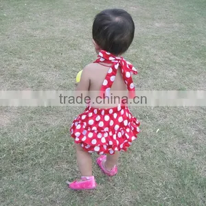 New Design Lovely Backless Baby Romper Knitting Patterns thumbnail-1