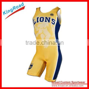 Custom Design Lycra Wrestling Singlet Women's Wrestling Clothes thumbnail-1