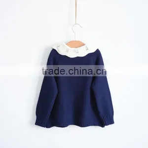 New Design Girl Fashion Pullover Kids Crochet Candy Color Sweater thumbnail-6