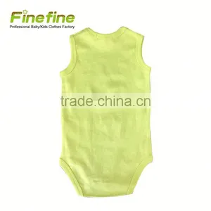 Cartoon Cottom Plain Cotton Baby Romper thumbnail-1