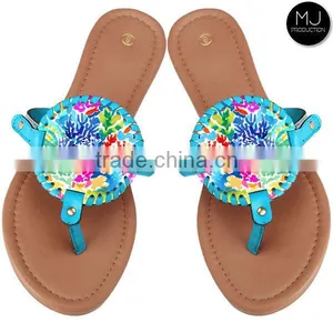 2017 Factory Monogram Disc Women Sandals Flip Flop thumbnail-2