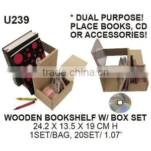 Wooden Book Stand Holder w/ Box Set thumbnail-1