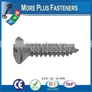 Made in Taiwan Phillips Recess Oval Countersunk Head Tapping Screw thumbnail-3
