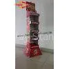 Red 5 Layers Free Standing Cardboard Point Of Purchase Displays Stand Unit thumbnail-1