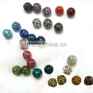High Quality Polymer Clay Sparkling Crystal Tongue Piercing Ball With Gum Coating Tongue Piercing Accessories thumbnail-1
