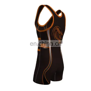 Custom Wholesale Cheap 5xl Wrestling Singlets thumbnail-3