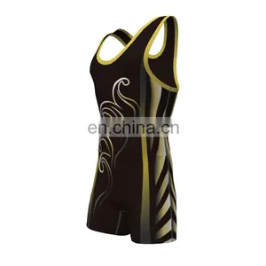 Men Wrestling Singlet,low Cut Custom Wrestling Singlet thumbnail-1