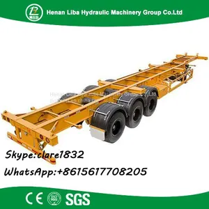 Fuwa Axle Low Bed Semi Trailer Liba Transport Low Bed Trailer thumbnail-1