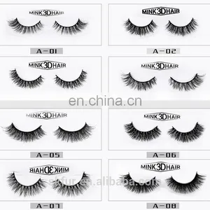 Factory Wholesale Private Label Custom Package Individual Premium 3d 100% Real Mink Lashes thumbnail-6