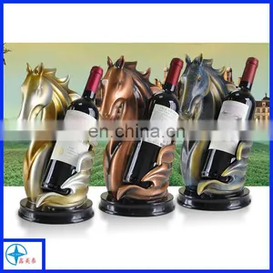 New Design Resin Hot-selling Horse Wine- Holder Wine Rack thumbnail-1