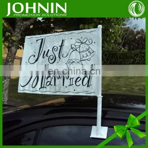Cheap Any Logo Custom Design Polyester Car Mirror Flag for Promotion thumbnail-2
