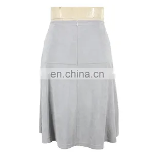2017 Suede Mid-aged Women Formal Summer Skirt Guangzhou Clogthing thumbnail-2